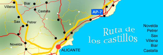 map - ruta de los castillos